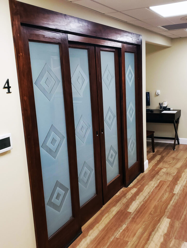 Entry to our dental practice procedure room 4